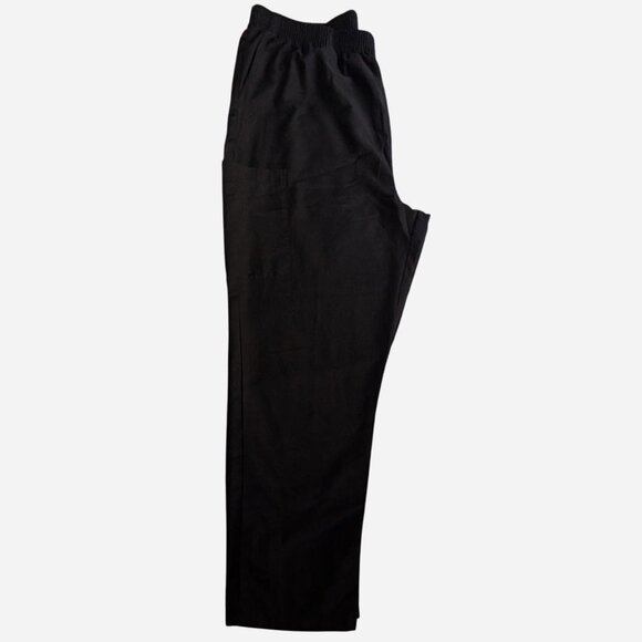 Dickies Black Straight-Leg Pants | Stretchy Waist | Size 34 (Men) X-XL (Women) - Picture 2 of 2